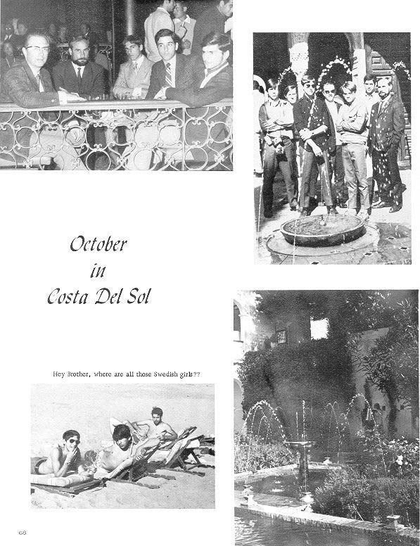 Villa Saint Jean International School  1970 Yearbook Le Chamois Travel p68 